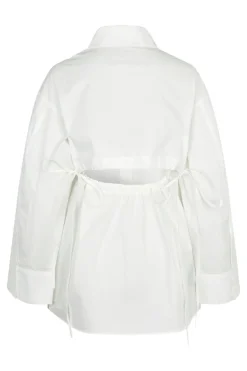 Dames blouse lange mouw wit