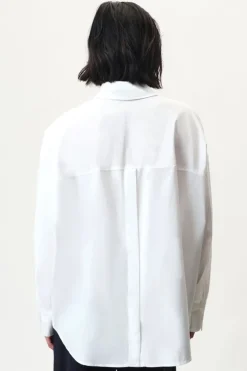 Dames blouse lange mouw wit