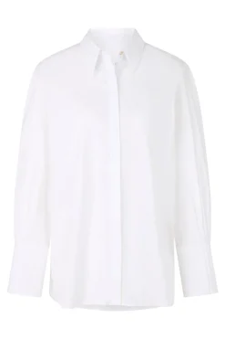 Dames blouse lange mouw wit