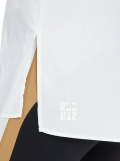 Dames blouse lange mouw wit