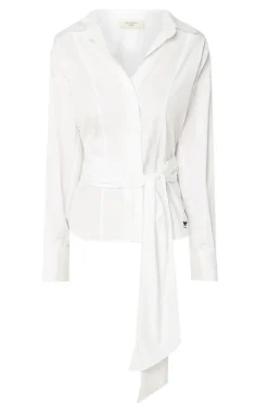 Dames blouse lange mouw wit