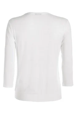 Dames blouse lange mouw wit
