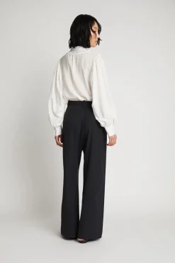 Dames blouse lange mouw wit