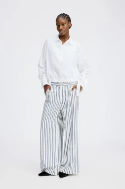 Dames blouse lange mouw wit