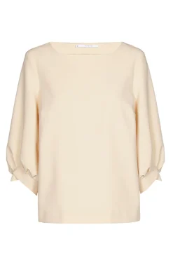 Dames blouse lange mouw wit