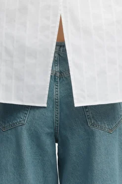 Dames blouse lange mouw wit