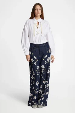 Dames blouse lange mouw wit
