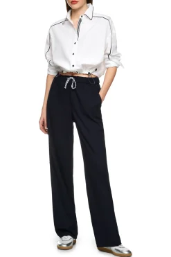 Dames blouse lange mouw wit