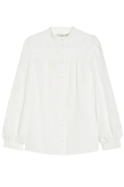Dames blouse lange mouw wit