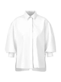 Dames blouse lange mouw wit