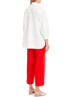 Dames blouse lange mouw wit