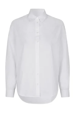 Dames blouse lange mouw wit
