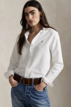 Dames blouse lange mouw wit
