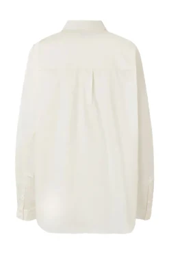 Dames blouse lange mouw wit