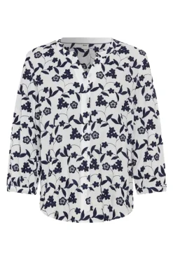 Dames blouse lange mouw wit