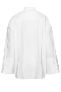 Dames blouse lange mouw wit