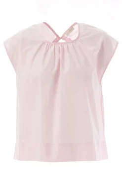 Dames blouse mouwloos rose