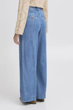 Dames broek blauw