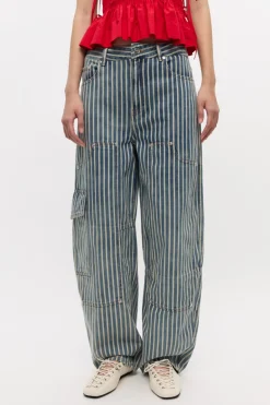 Dames broek blauw