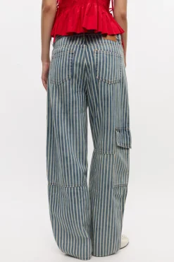 Dames broek blauw