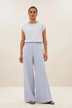 Dames broek blauw