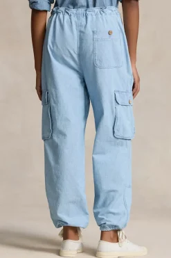 Dames broek blauw