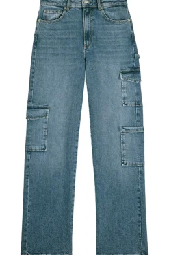 Dames broek blauw