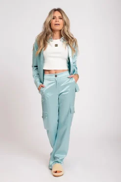 Dames broek blauw
