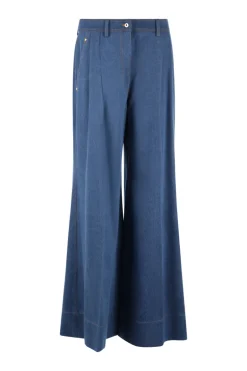 Dames broek blauw
