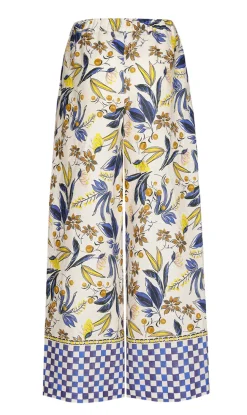 Dames broek blauw