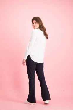 Dames broek blauw