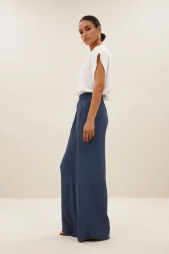 Dames broek blauw