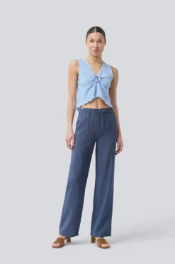 Dames broek blauw