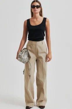 Dames broek bruin