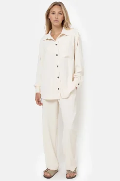 Dames broek ecru