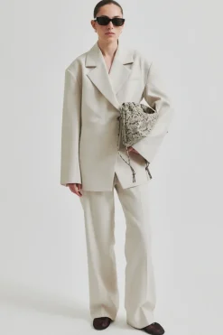 Dames broek ecru