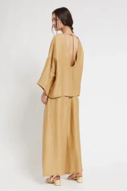 Dames broek goud