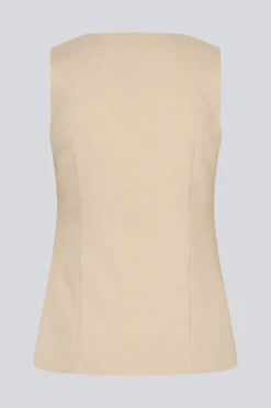 Dames gilet bruin