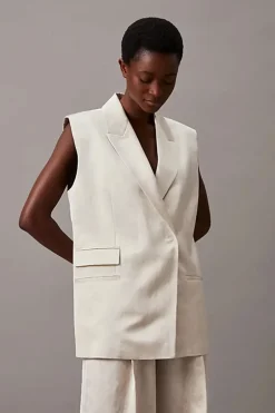 Dames gilet bruin