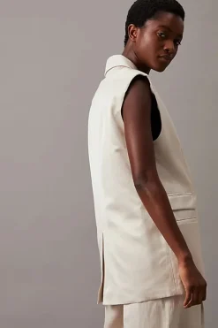 Dames gilet bruin