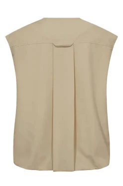 Dames gilet bruin