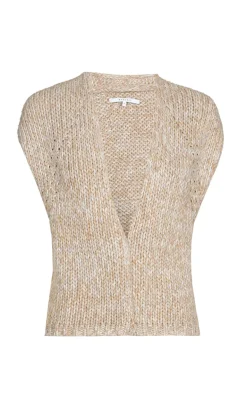 Dames gilet bruin