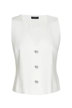 Dames gilet ecru