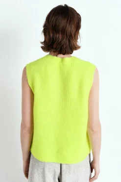Dames gilet geel