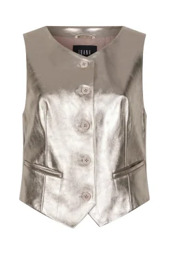 Dames gilet goud