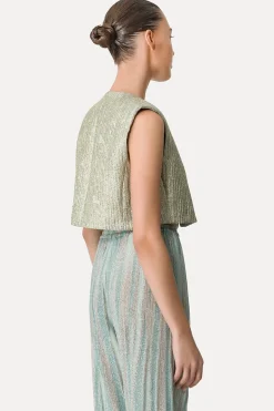 Dames gilet goud