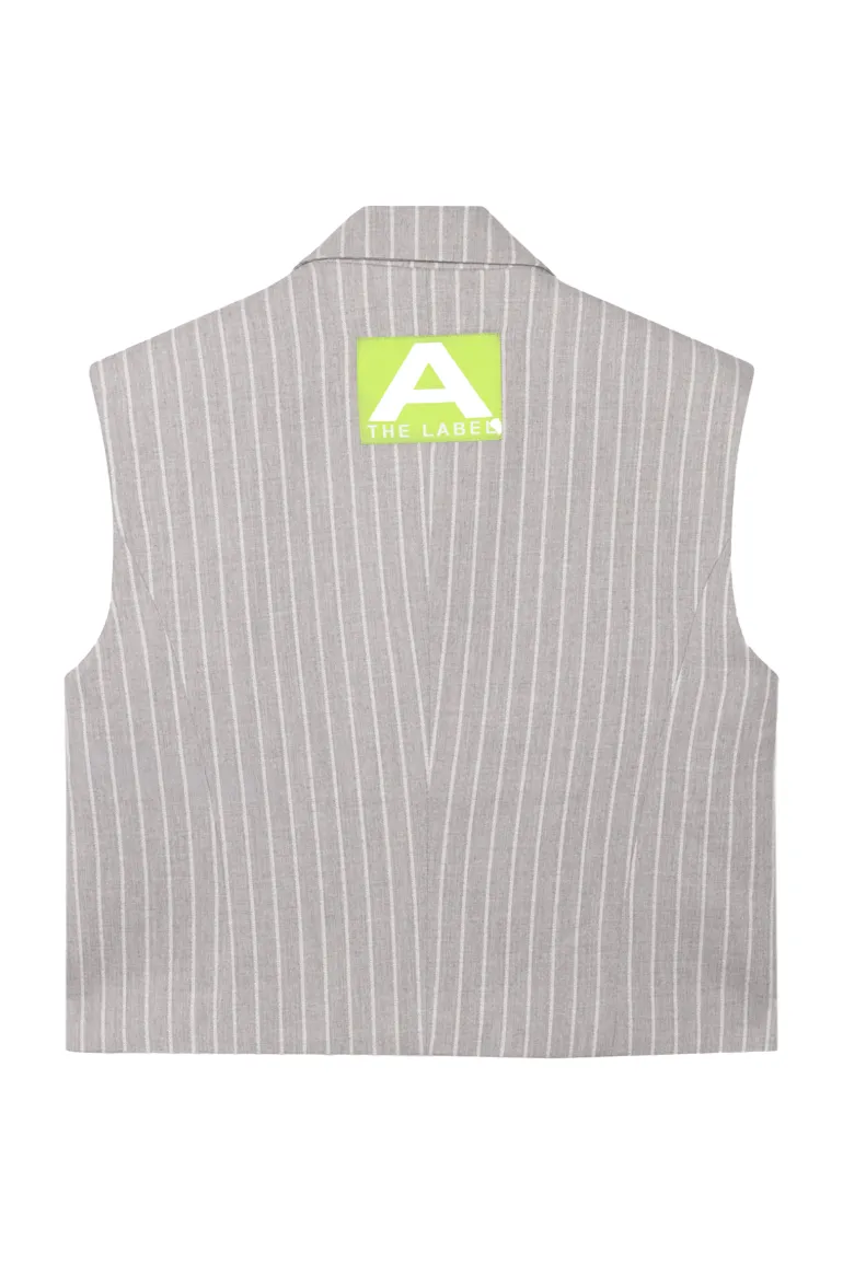Dames gilet grijs