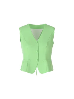 Dames gilet groen
