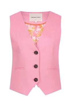 Dames gilet rose