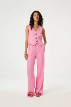 Dames gilet rose